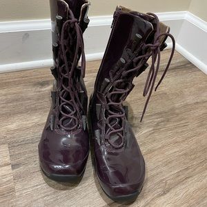 Ahnu laguna purple rain boots